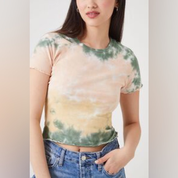 Forever 21 Cropped Tie-Dye Baby Tee - Picture 3 of 3